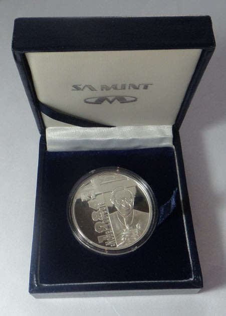 Republic of South Africa: Proof Silver Protea R1 of 2006 (Desmond Tutu)