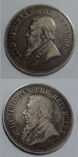 Paul Kruger ZAR: Half Crowns of 1894 & 1895
