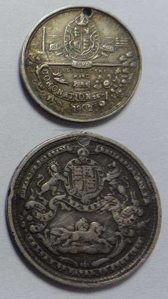 King Edward VIII Coronation 1902 (Two Silver Medallions including the NATAL issue)