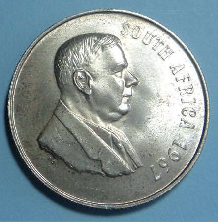 Republic of South Africa: Silver R1 of 1967 (English) 6 available