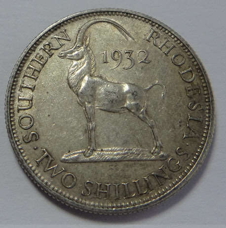 Southern Rhodesia, King George V, Silver Two-Shillings of 1932