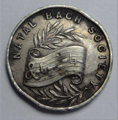Natal Bach Society Antique Silver Medal (Unrecorded by Laidlaw)