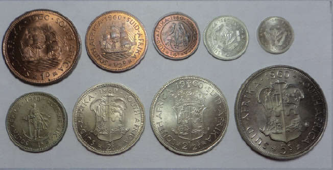 Union of South Africa: Coin Set of 1960