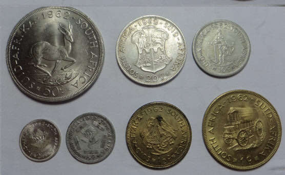 Republic of South Africa: Coin Set of 1962