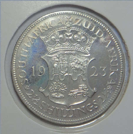 Union of South Africa: Proof Half Crown (2/-6) of 1923