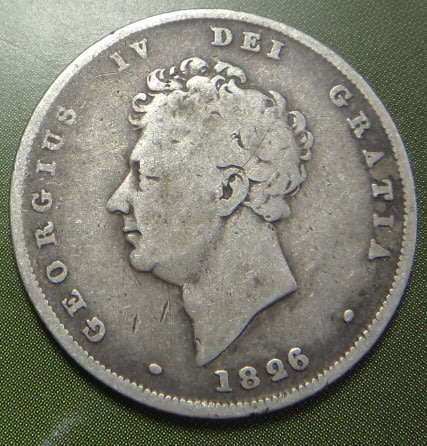 Great Britain: King George IV, Shilling (1/-) of 1826