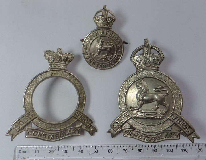 Military Badge Collection: Three South African Constabulary Badges