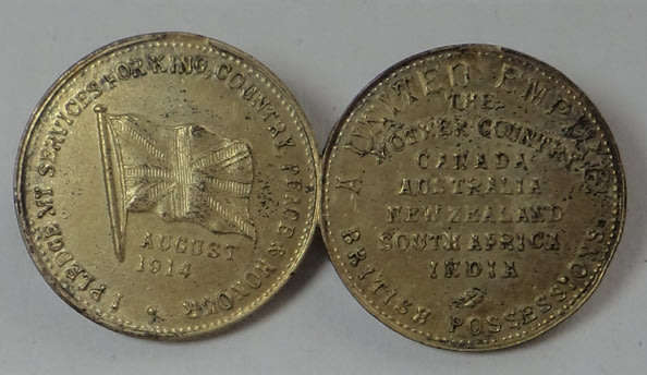 First World War (1914) United Empire / British Possessions Medallion Brooch