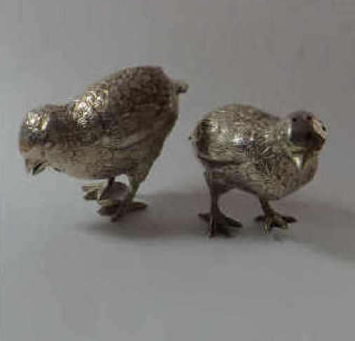 Vintage Silver Salt and Pepper Pots