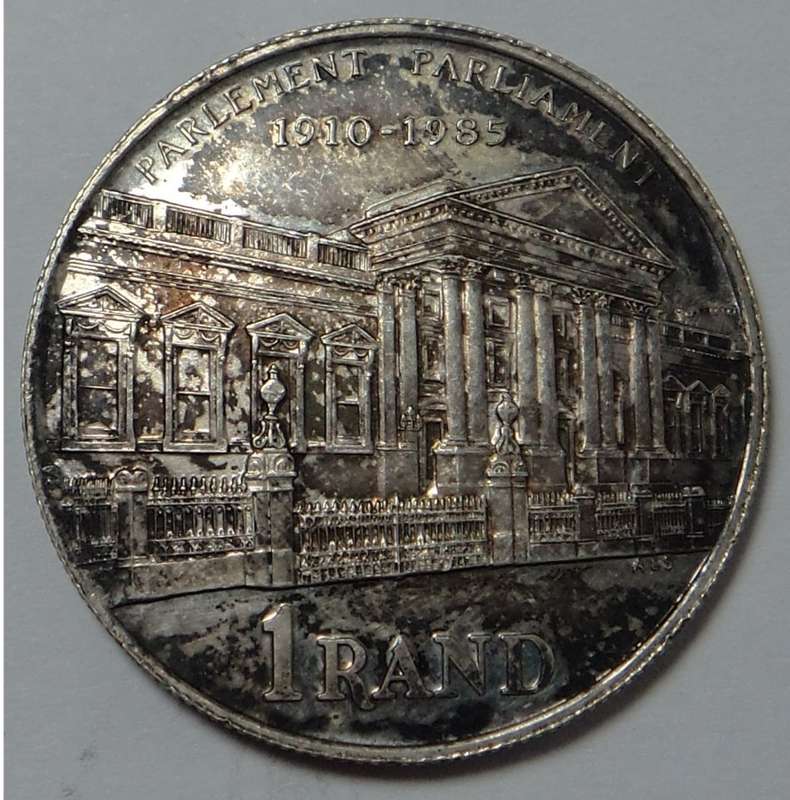 Republic of South Africa, Silver R1 of 1985 (Parliament)
