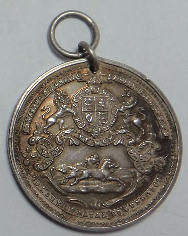 Natal Colony, 1902 King Edward VII Coronation Medal in Silver (Laidlaw: 0008a) Two available