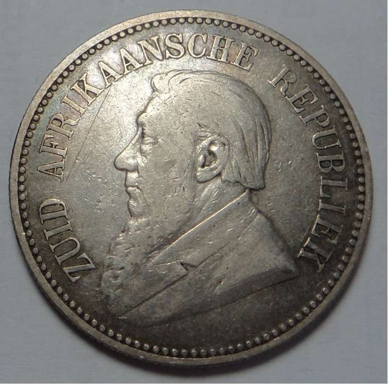 Paul Kruger ZAR: Silver Half Crown of 1892