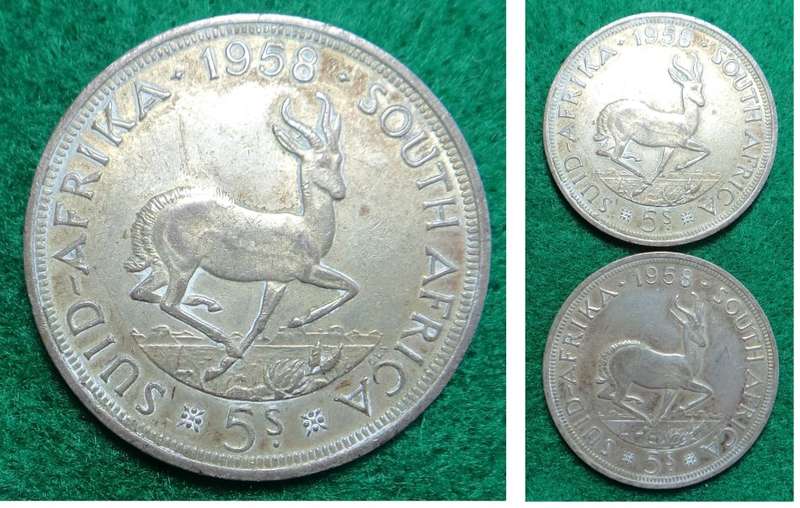 Union of SA: 2 Silver Crowns of 1958: Bid per coin to take both