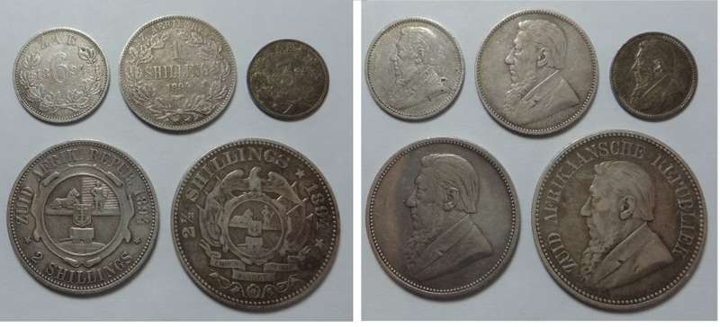 Paul Kruger ZAR: Coin Set of 1894