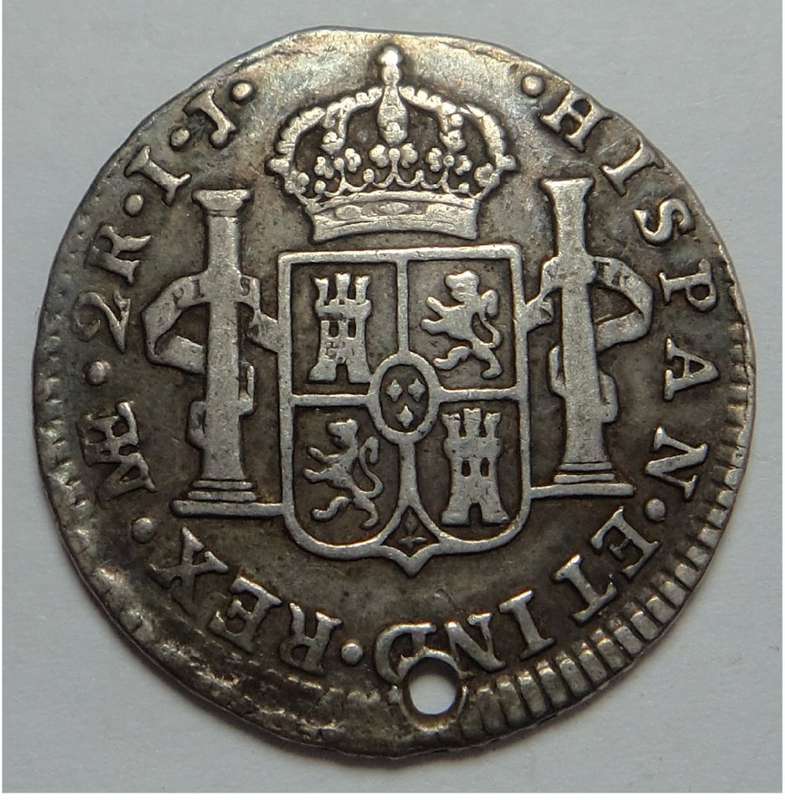 Spain, King Carlos IIII, Silver 2 Reales of 1799 (Lima, Peru)