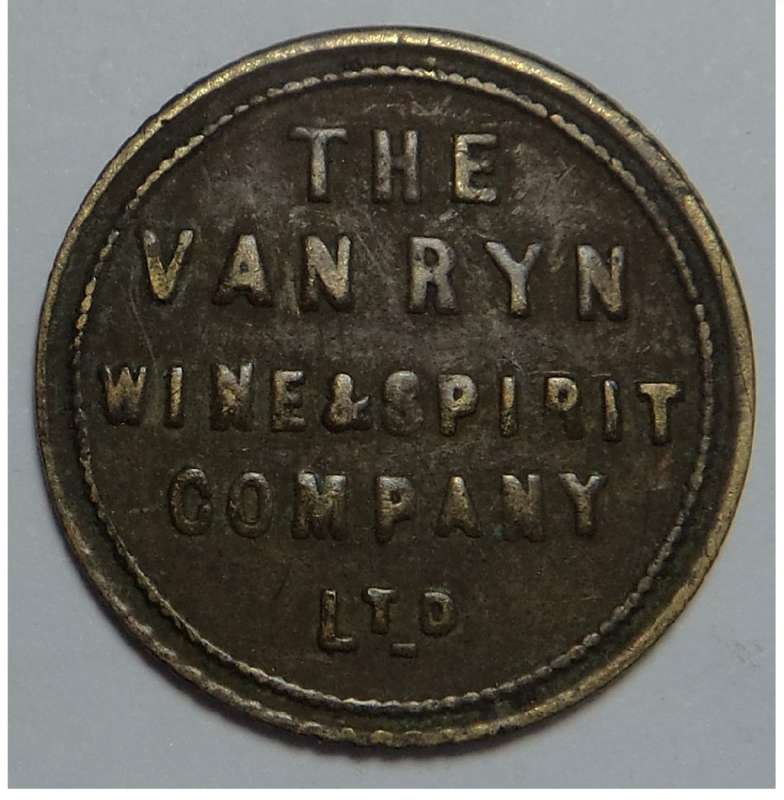 Cape Town: Van Ryn Wine & Spirit Company 3d Token