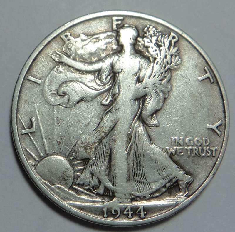 USA: Walking Liberty Silver Half Dollar of 1944