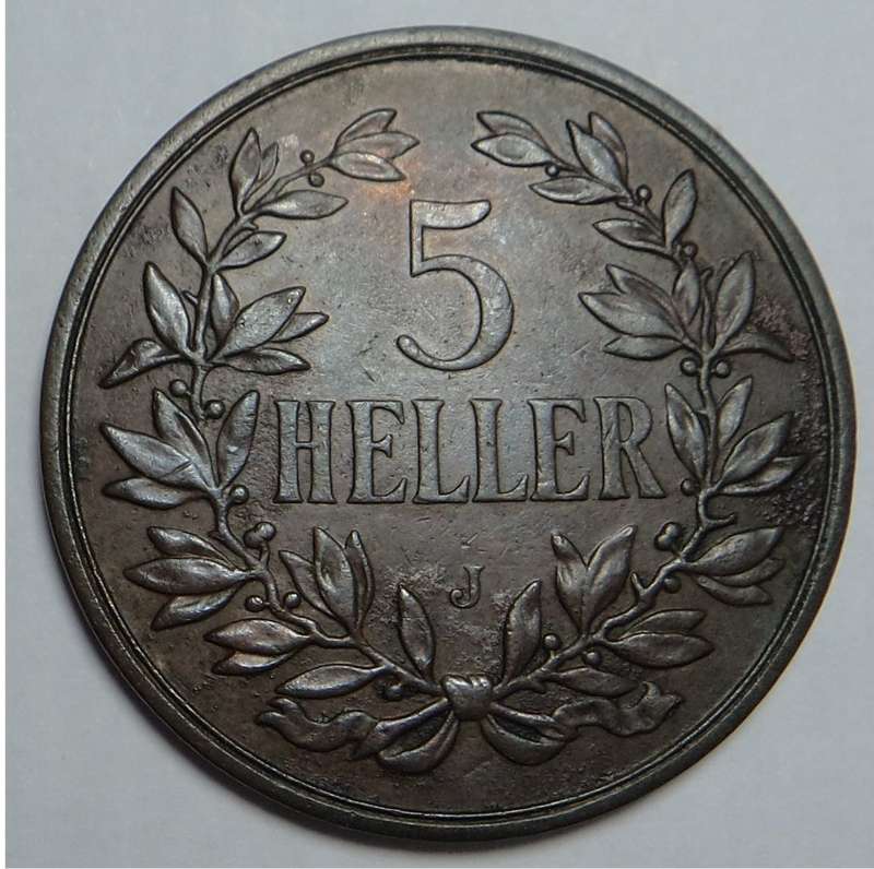 German East Africa: 5 Heller of 1908