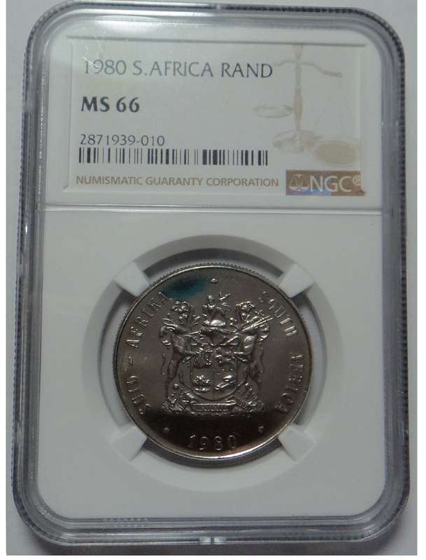 RSA: One Rand 1980, NGC MS 66