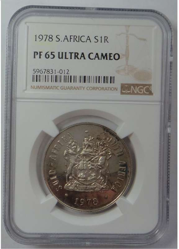 RSA Silver R1 of 1978: NGC PF 65 Ultra Cameo