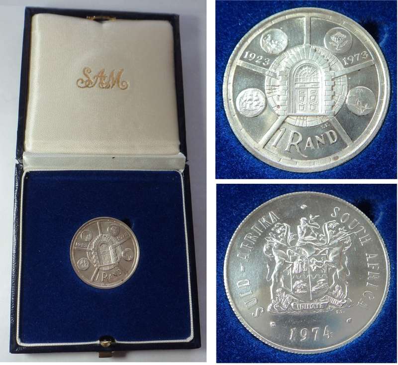 Republic of South Africa: Silver Proof R1 of 1974 (Coinage)