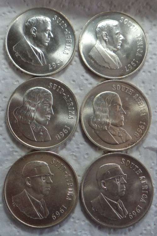 RSA: COMPLETE Type Set of Silver R1s of the 1960s