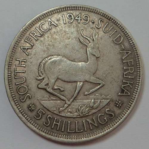 Union of South Africa: Silver Crown (5/-) of 1949