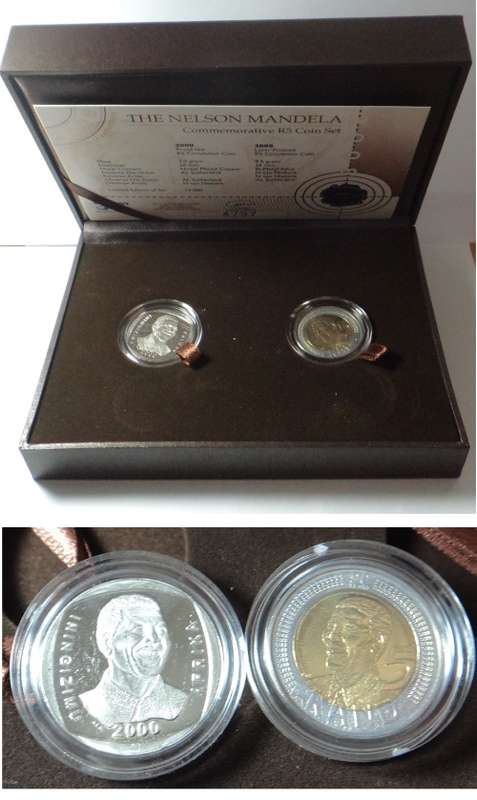 Nelson Mandela Commemorative R5 Coin Set (4 available)