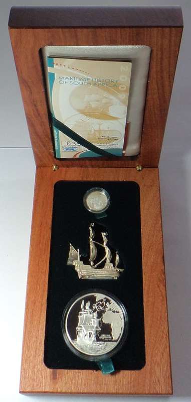 Silver Proof R2 & Tickey Combination Set, Cape of Good Hope 2009