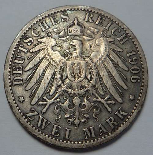 German States, Prussia: Silver 2 Mark of 1906 (A)