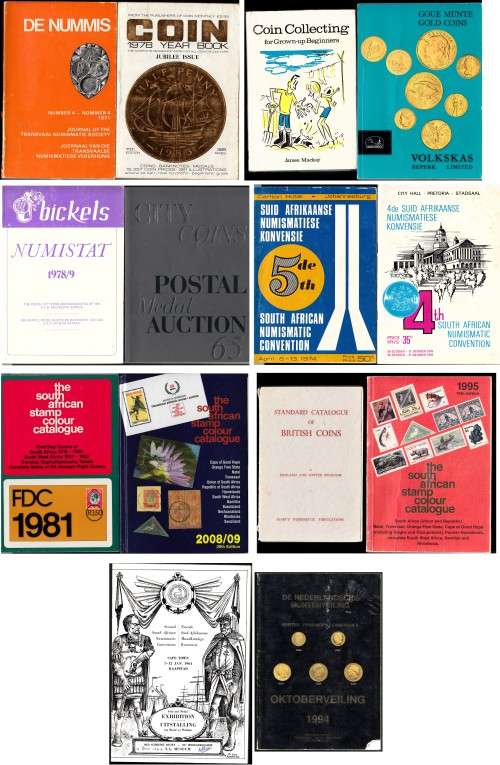 Collection of Numismatic & Philatelic Books, Catalogues etc.