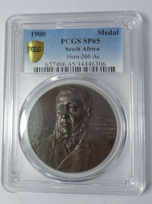 Boer War: Paul Kruger: `Aan De Dappere Strijders` PCGS SP65