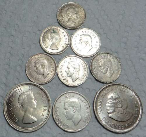 Collection of South African Silver Coins (Some UNC Grades)
