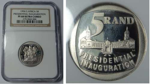 Presidential Inauguration R5 of 1994: NGC PF 68 Ultra Cameo