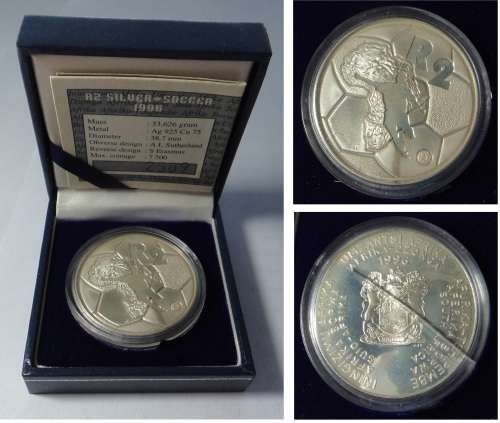 Proof Silver R2 Crown of 1996 (African Soccer)