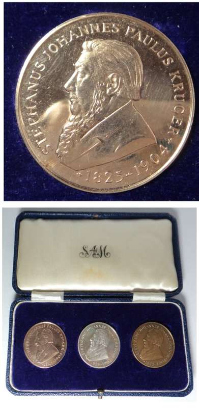 Paul Kruger Statue Removal & Unveiling1954 Medal Set (incl. Gold)