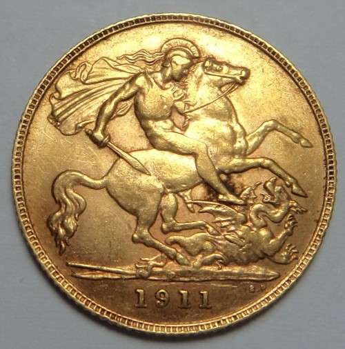 Australia (Perth Mint) Gold Half Sovereign of 1911