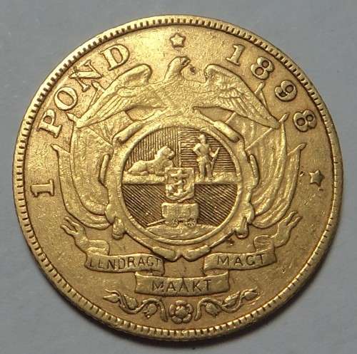Paul Kruger ZAR Gold Pond of 1898