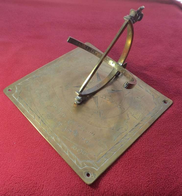 Very old VOC-period Sundial from Stellenbosch district dated 1690