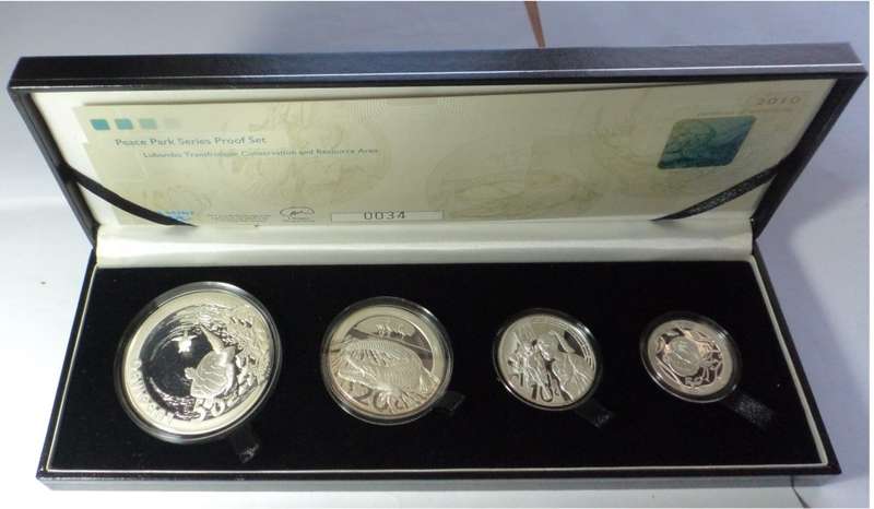 Peace Park Silver Set 2010 (Lubombo Transfrontier Area)