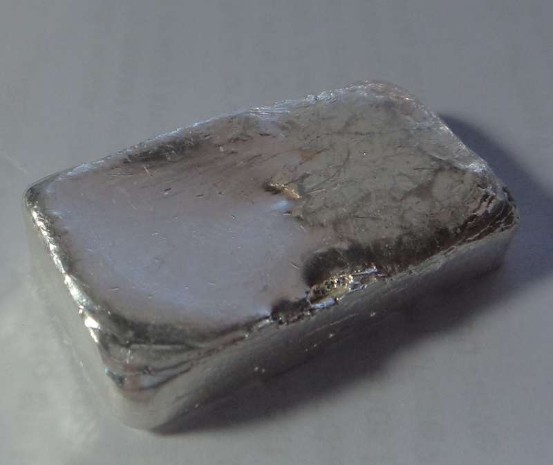 Virtually Pure Silver Bar weighing 100 Grams