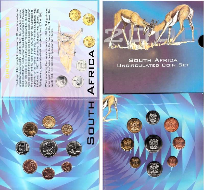 RSA Old Coat-of-Arms Uncirculated Coin Set of 2000