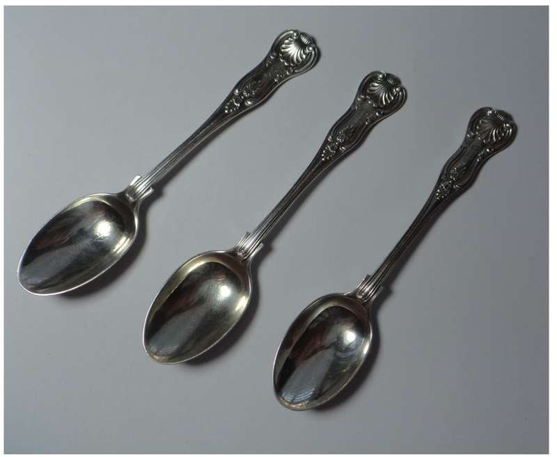 Three Edwardian Sterling Silver Teaspoons (Sheffield 1902)