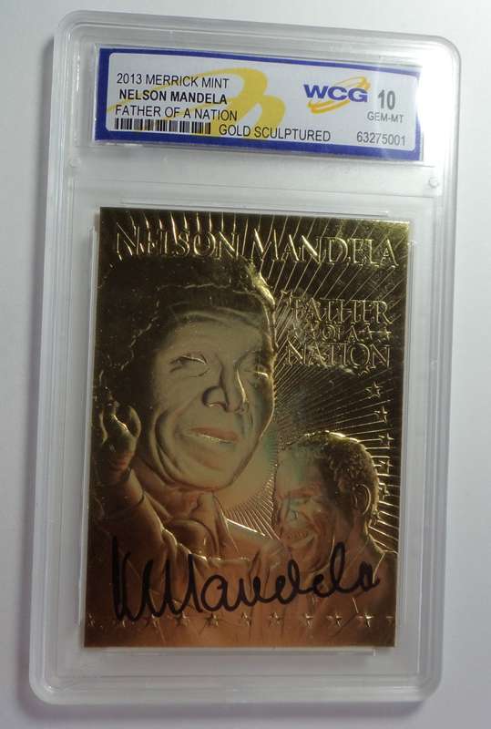 2013 Merrick Mint Mandela Gold Sculptured: WCG 10 Gem Mint (2 available)