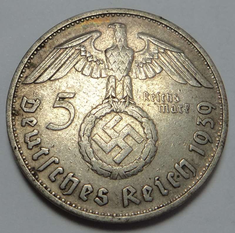 Germany (3rd Reich) Silver 5-Mark 1939