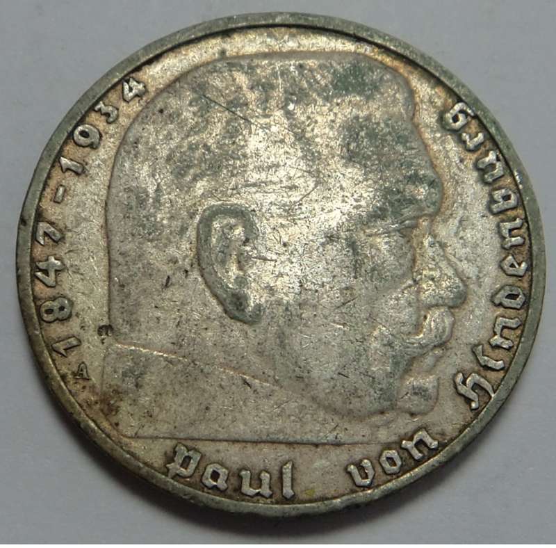 Germany (3rd Reich) Silver 2-Mark 1937