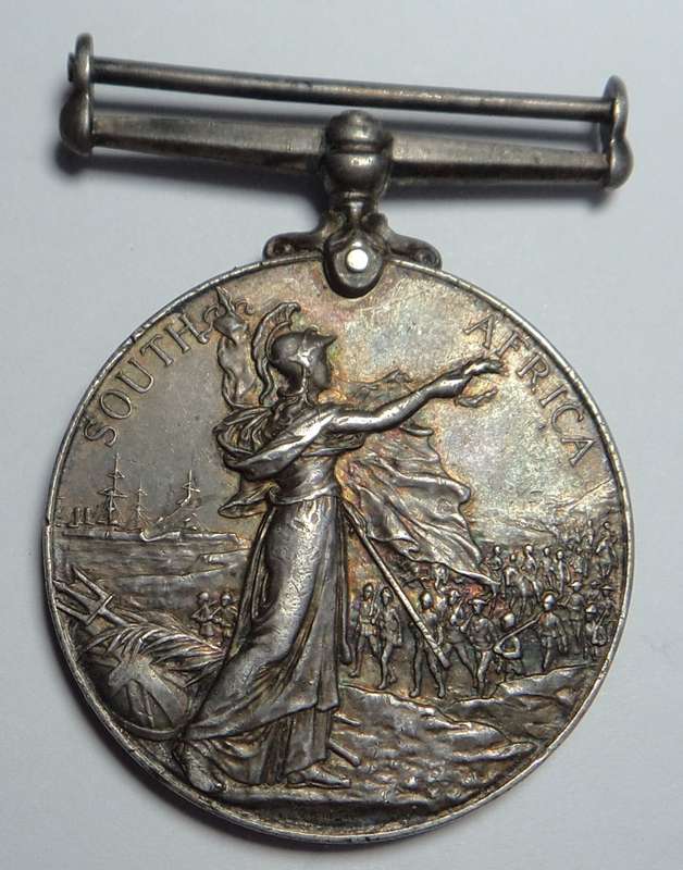 Boer War Queens Medal: 76 Pte. S. De Lange. Steytlerville T.G.