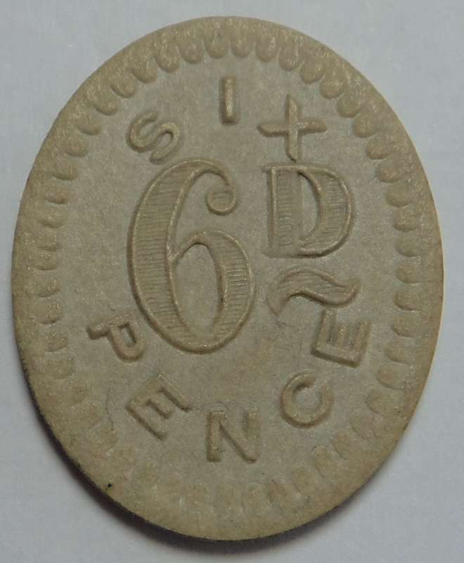 Union Internment Camp 6d Token (Very Scarce)