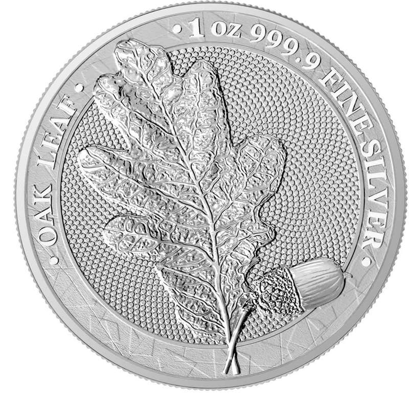 Germania Mint: Silver 1 OZ Oak Leaf 2019 (2 available)