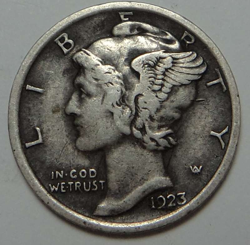 USA Mercury Dime 1923 (P)